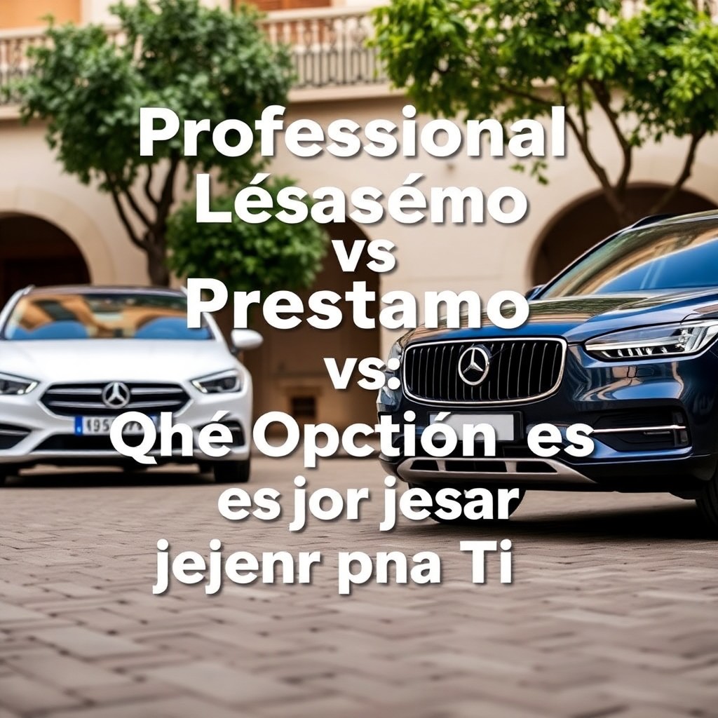 Comparación entre leasing y préstamo de automóviles